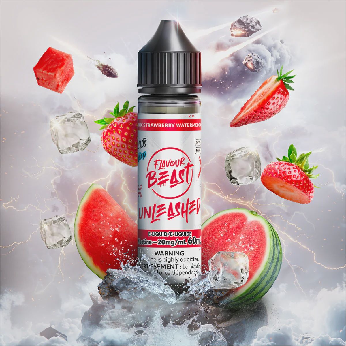 Flavour Beast Unleashed - Epic Strawberry Watermelon Iced - 20mg/60ml