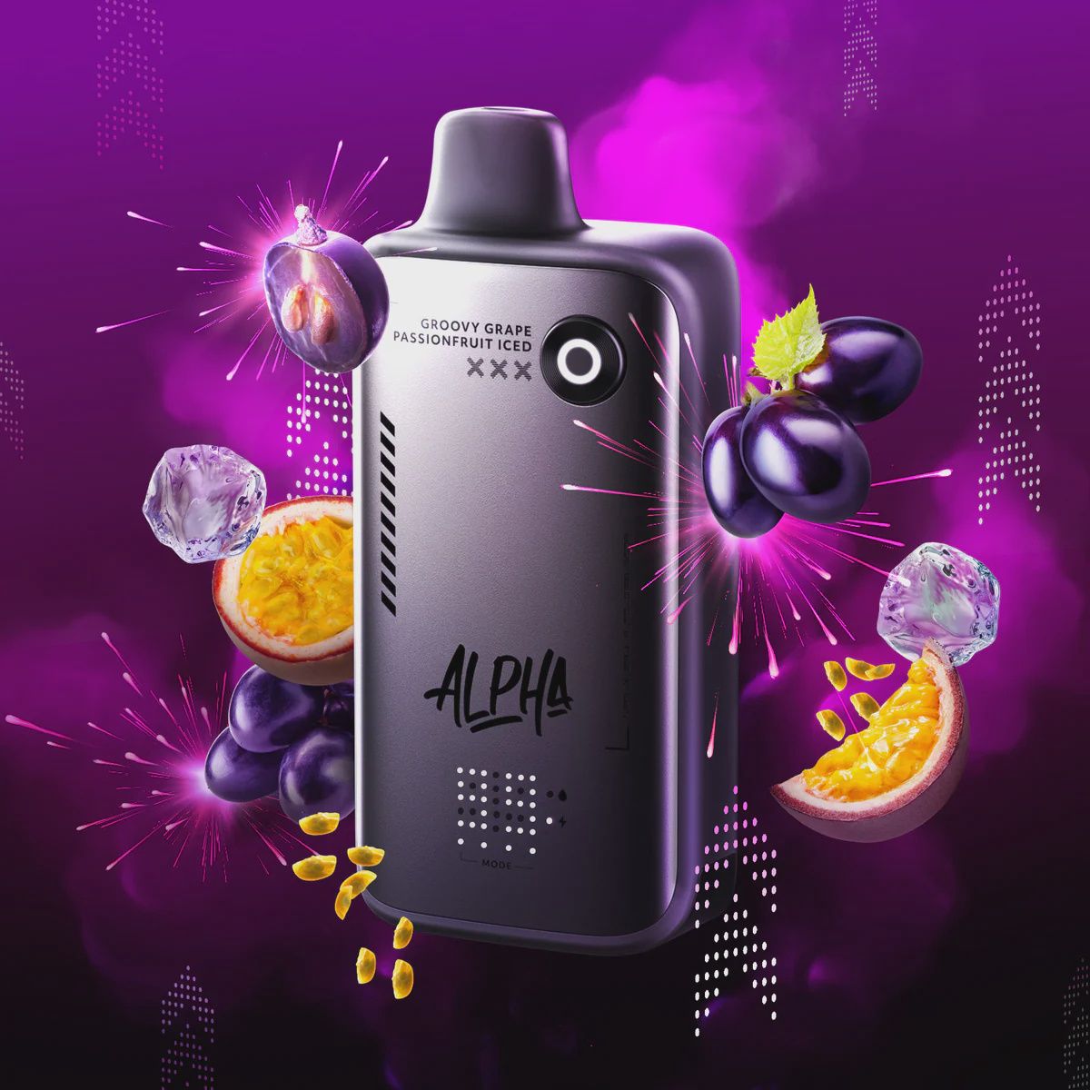 Flavour Beast Alpha - Groovy Grape Passionfruit Iced - 80K