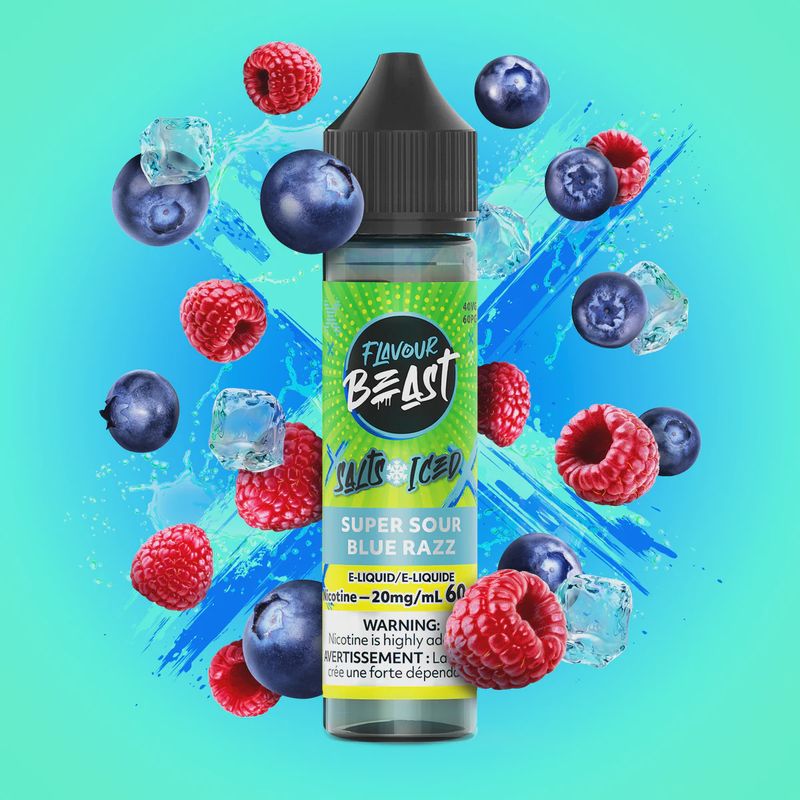 Flavour Beast - Super Sour Blue Razz Iced - 20mg/60ml
