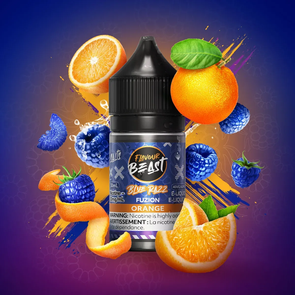 Flavour Beast - Blue Razz Fusion Orange - 20mg/30ml