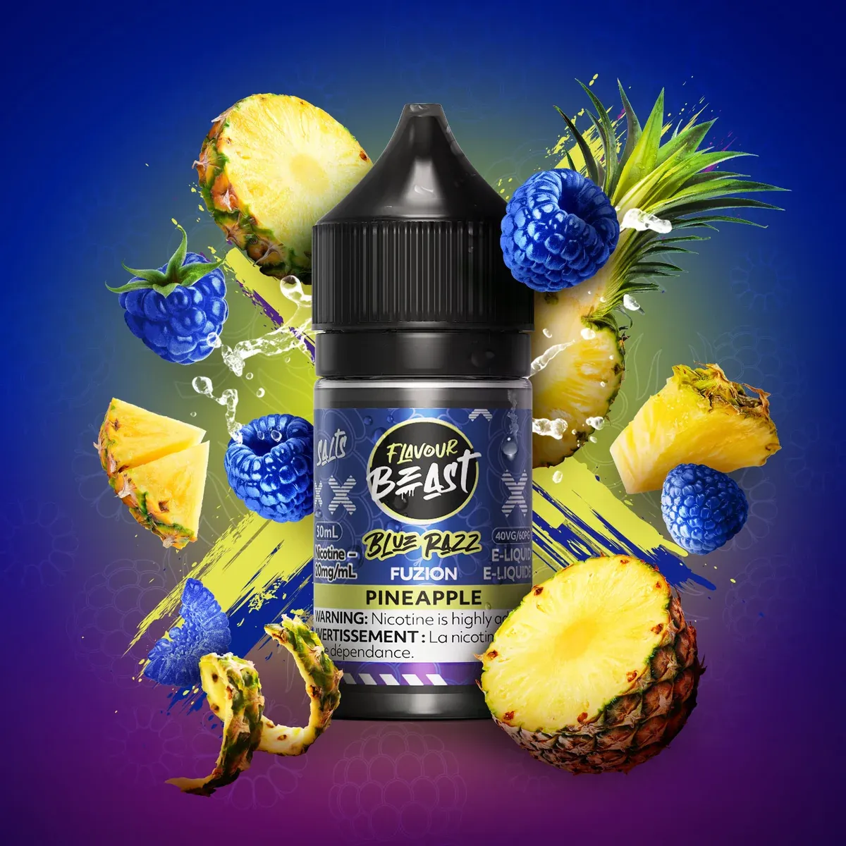 Flavour Beast - Blue Razz Fusion Pineapple - 20mg/30ml