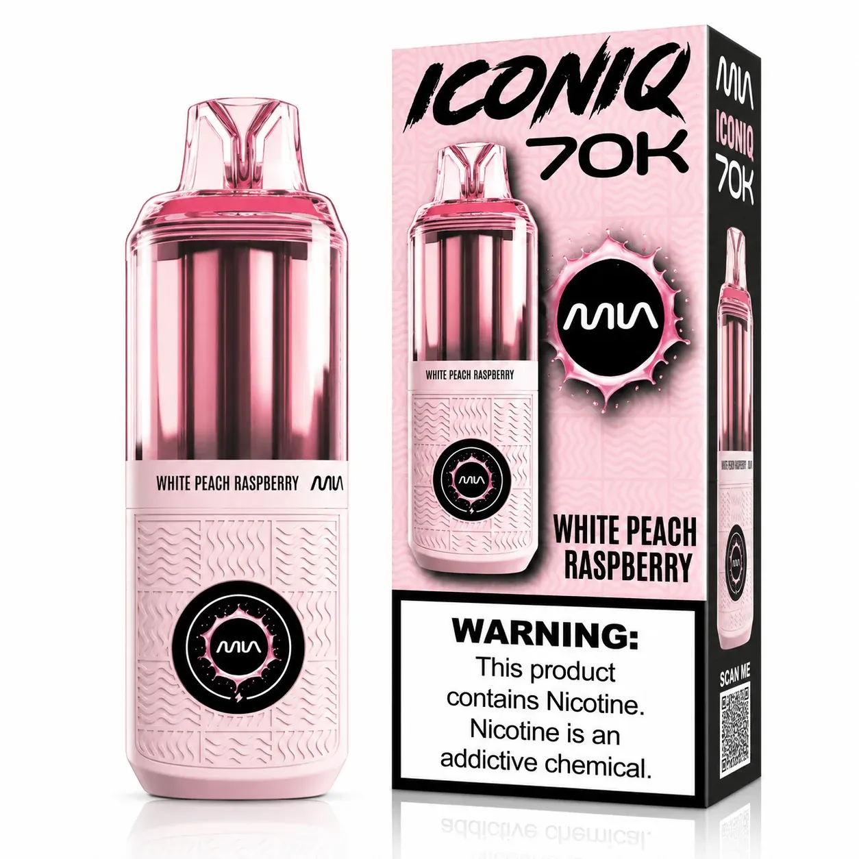 MIA Iconiq 70K - White Peach Raspberry - 5%