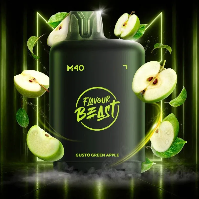 Flavour Beast Level X M40 - Gusto Green Apple - 160K