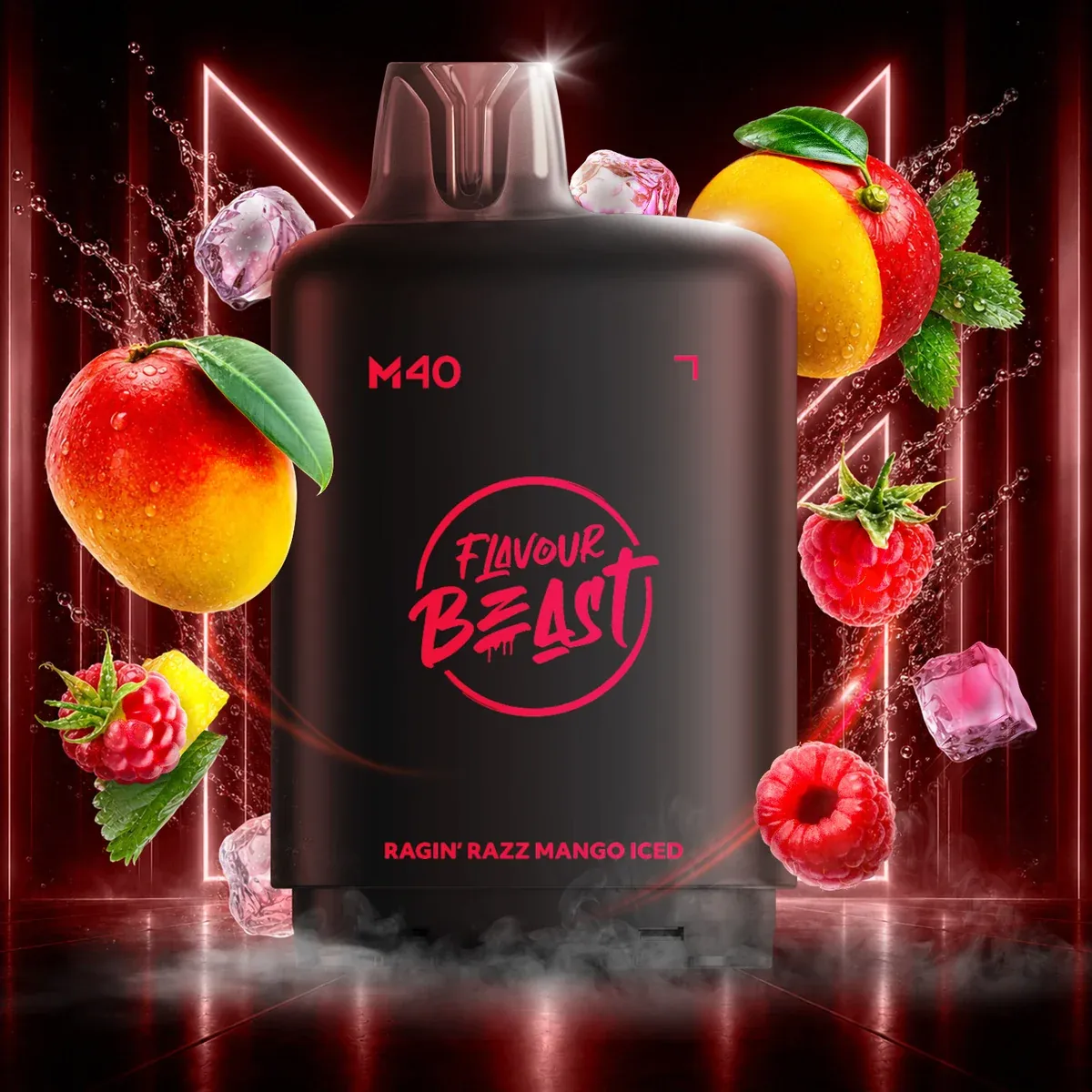Flavour Beast Level X M40 - Ragin' Razz Mango Iced - 160K