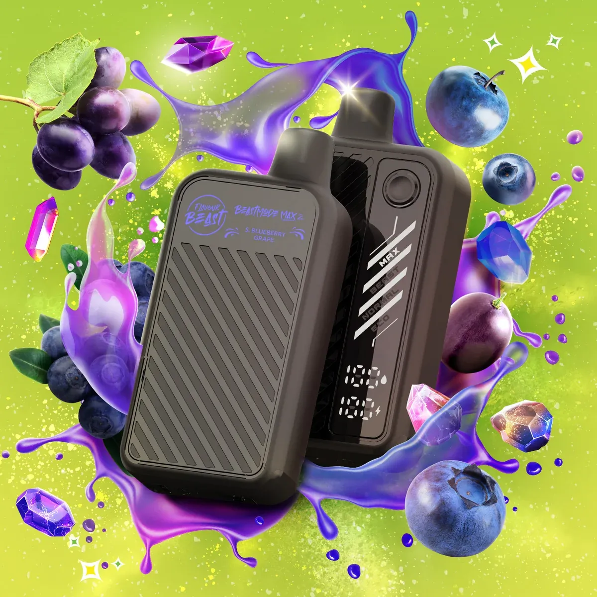 Beast Mode Max 2 - Gushin' Sour Blueberry Grape - 50K