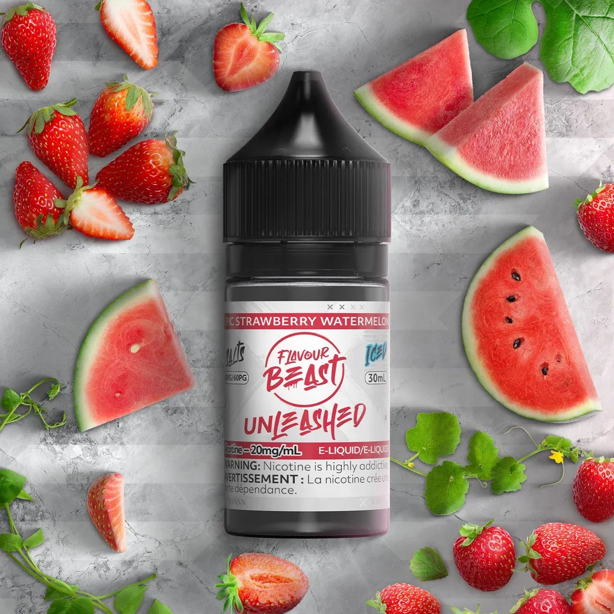 Flavour Beast Unleashed - Epic Strawberry Watermelon Iced - 20mg/30ml