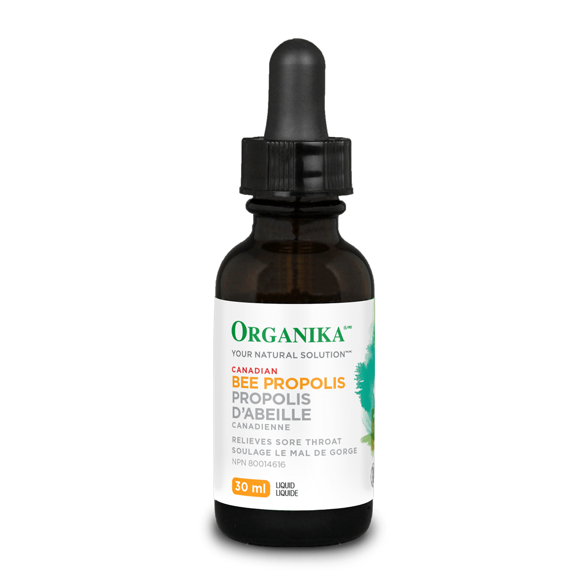 Organika Bee Propolis 30 mL Immunity Tincture (with Alcohol Base)