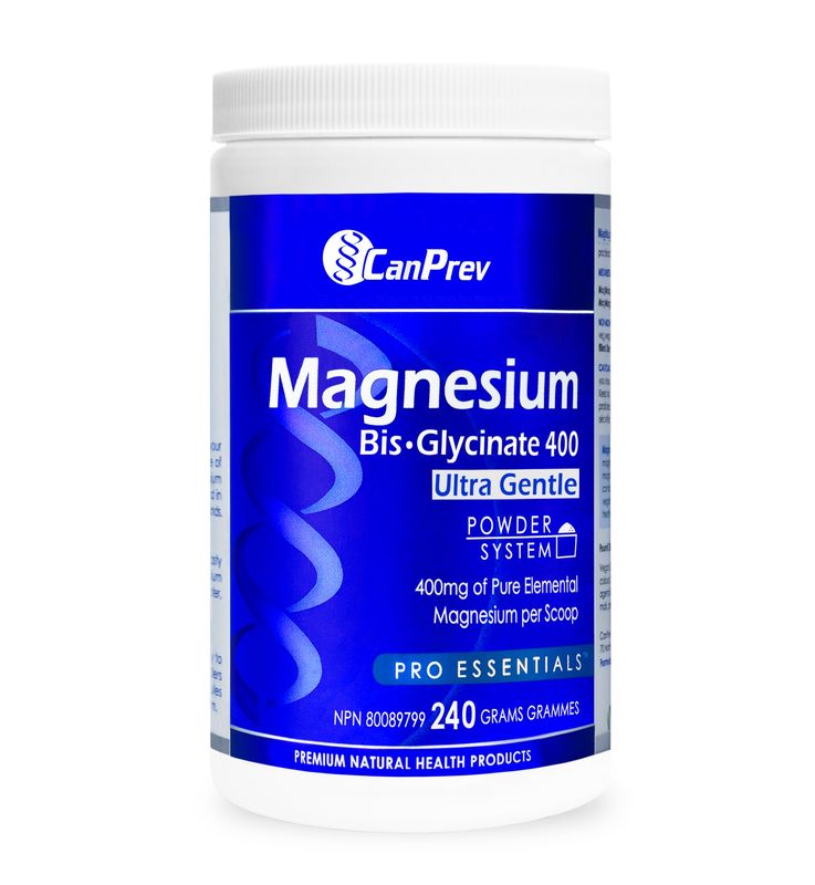 CanPrev Magnesium Bis-Glycinate 400mg Ultra Gentle Powder 240g