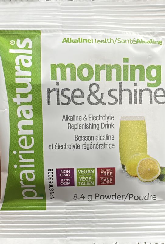 Prairie Naturals Morning Rise &amp; Shine Electrolyte Drink Mix 8.4g Sachet