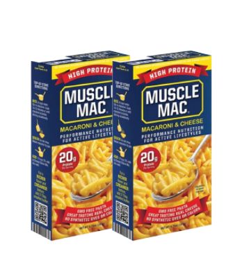 Muscle Mac High Protein Macaroni &amp; Cheese - Pack of 2 Boxes (191g x 2)