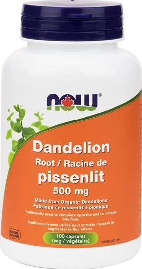 NOW Dandelion Root 100 Veggie Capsules