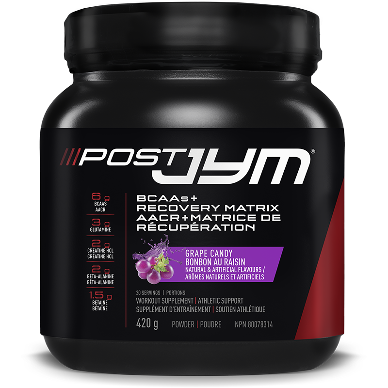 Post Jym BCAAs Recovery Matrix 20 servings 420g, Flavor: Grape Candy