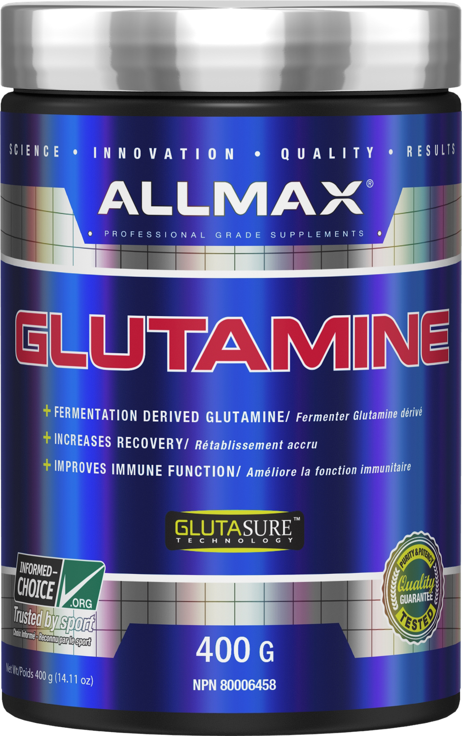 Allmax Glutamine Unflavoured Powder