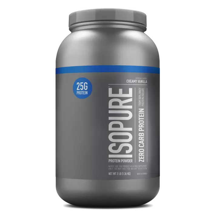 IsoPure Zero Carb Whey Isolate Protein 3lbs 1.36kg 44 Servings