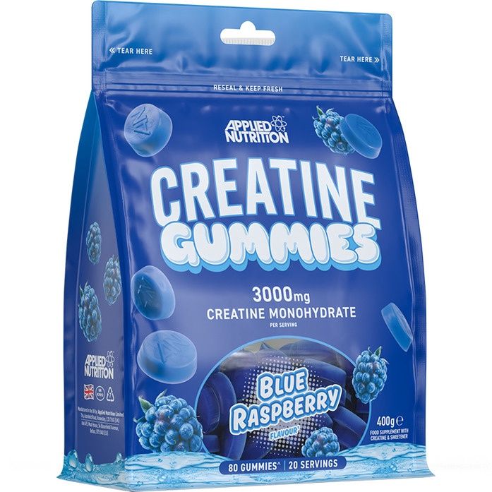 Applied Nutrition Creatine Gummies 80 Count, Flavor: Blue Raspberry