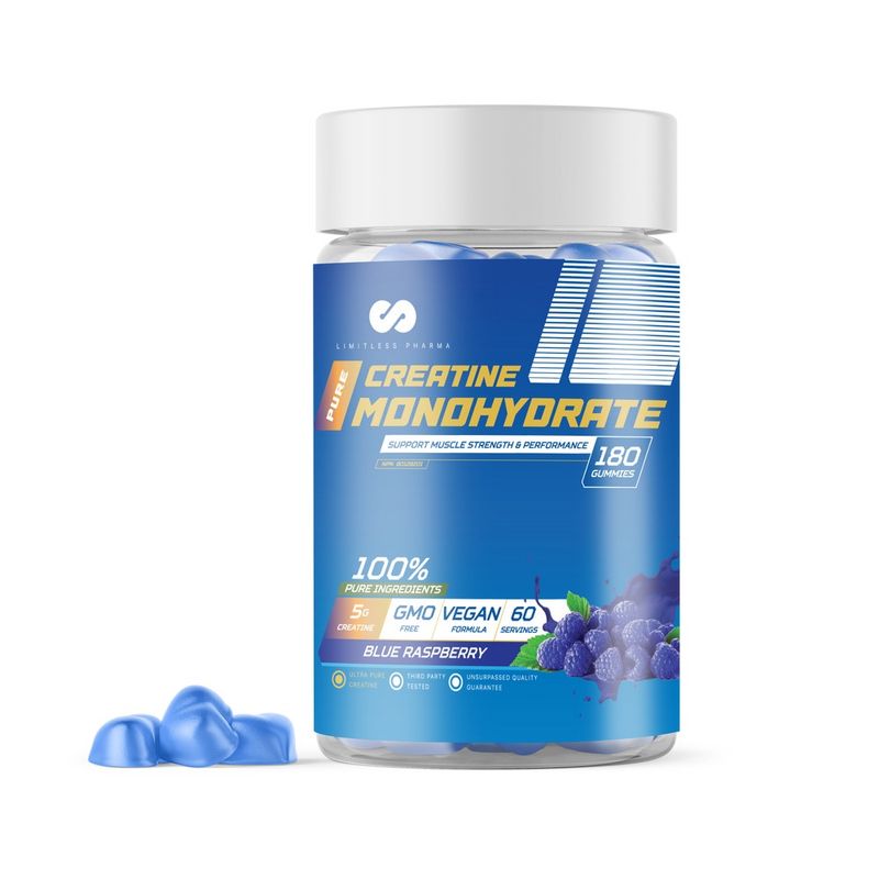 Limitless Pharma Pure Creatine Gummies 60 Servings