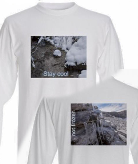 T-Shirt mit 2 Bildern