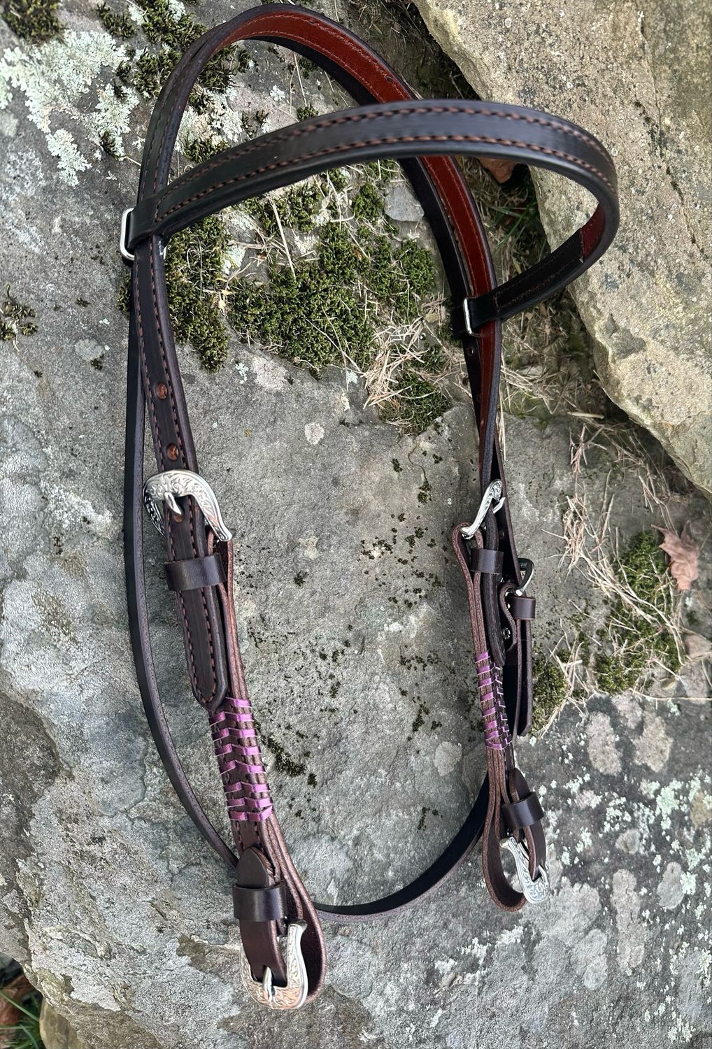 Standard Size Brow Band Quick Change Headstall 106