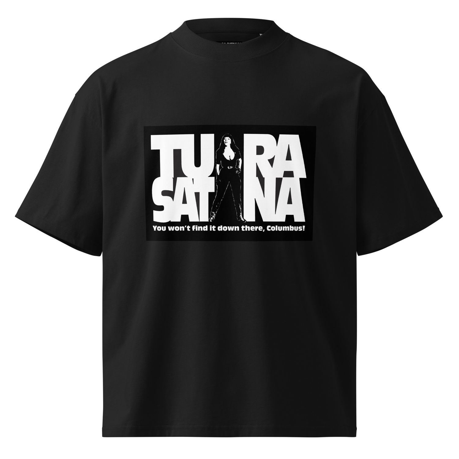 Columbus oversized high neck t-shirt