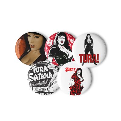 Set of TURA! pin buttons