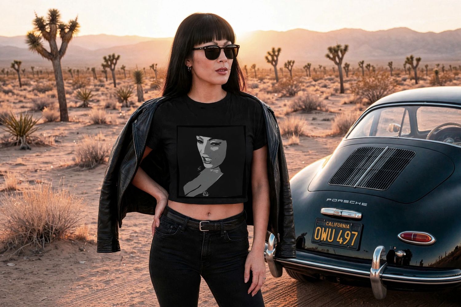 Tura Satana Crop Top Tee