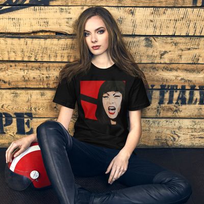 Tura Satana Hettrickart T-Shirt Cult Movie Faster Pussycat Kill Kill Tee Shirt