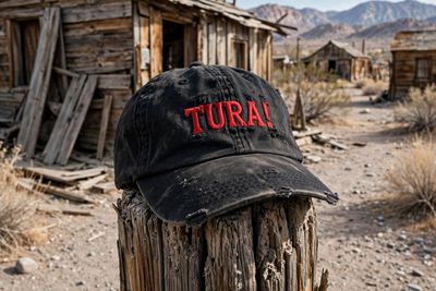 Official TURA!  Film Distressed Crew Hat