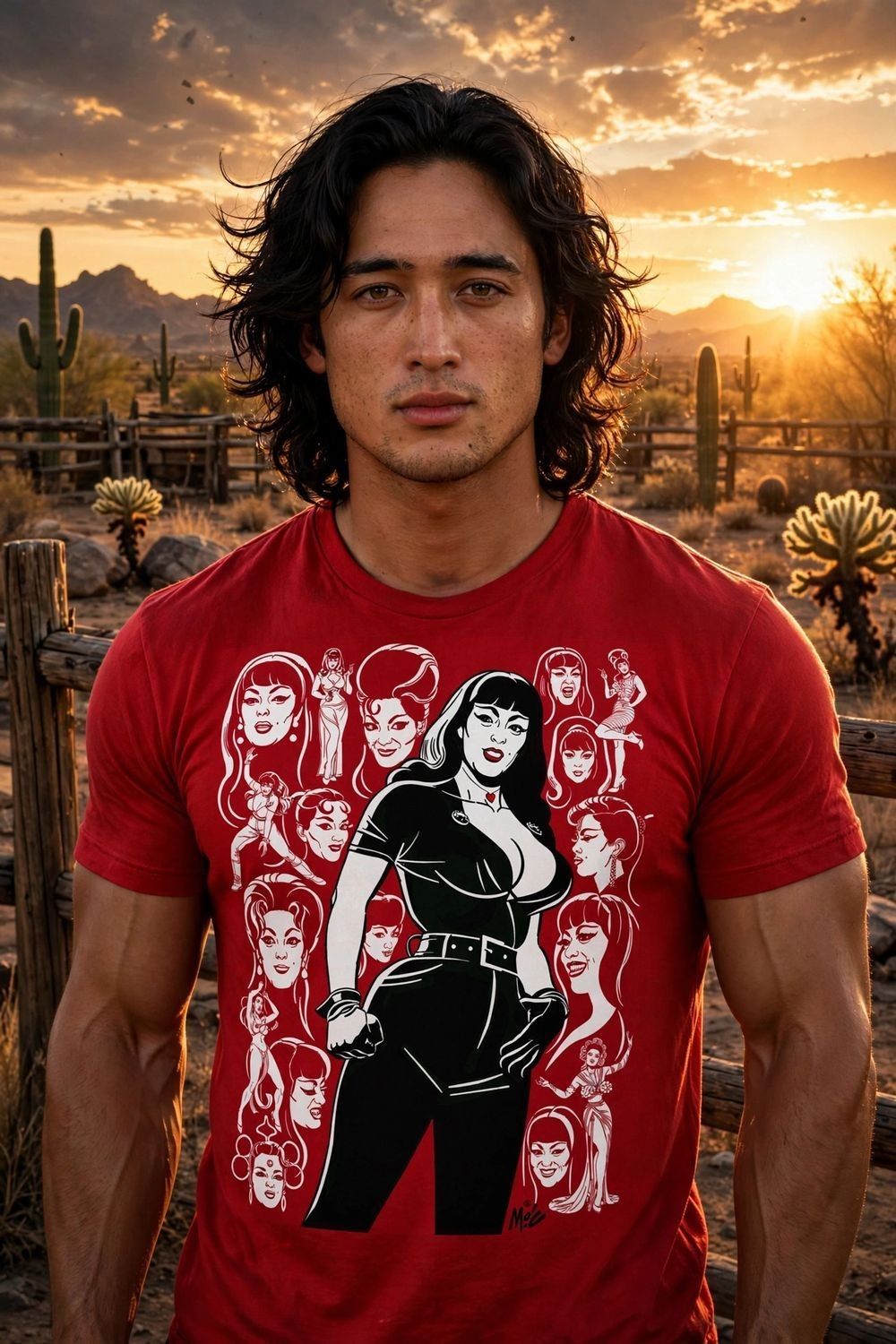 Tura Satana TURA! Movie Poster Mitch O'Connell Graphic Tee