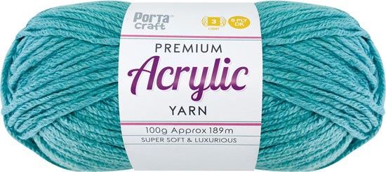 Acryl Yarn 100g 189m 8ply Solid 55 Patina