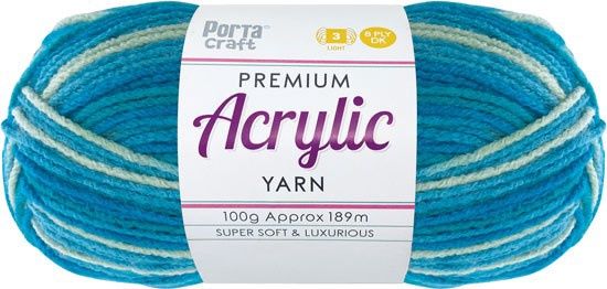 Acryl Yarn 100g 189m 8ply Multi 30 Fairview