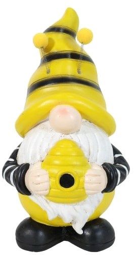 BEE GNOME WITH HANDS ON HONEY POT 2/12-155 x 140 x 295mm