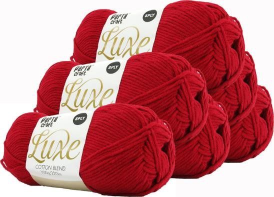 Luxe Cotton Blend 100g 220m 15 Mailbox Red