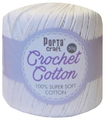 Crochet Cotton 50g 145m 08 White