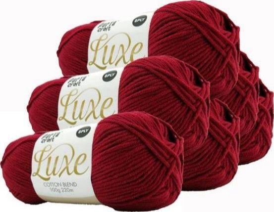 Luxe Cotton Blend 100g 220m 16 Ruby