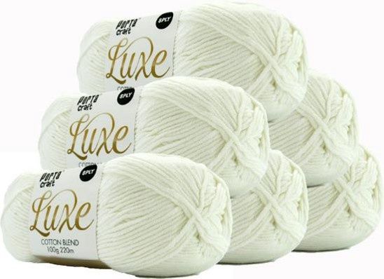 Luxe Cotton Blend 100g 220m 03 White