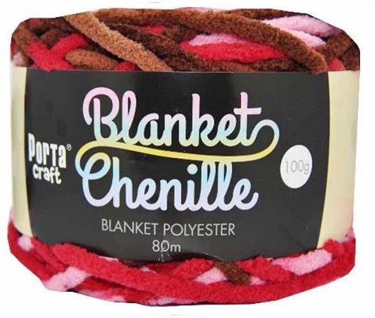 Chenille Blanket Yarn 100g 80m Multi Love