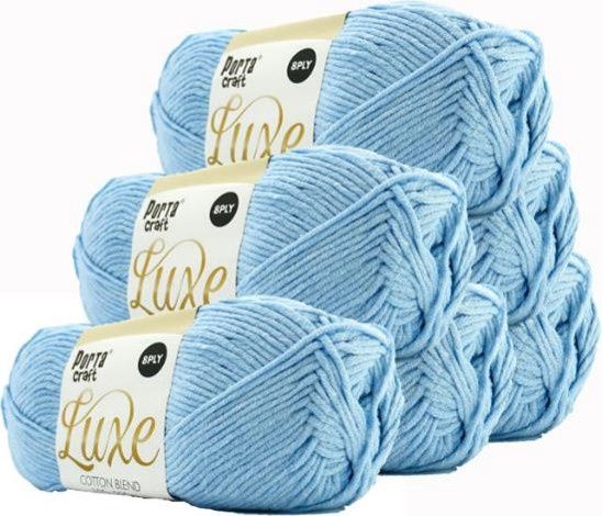 Luxe Cotton Blend 100g 220m 08 Sky Blue