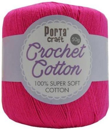 Crochet Cotton 50g 145m 21 Fuchsia