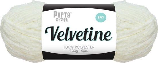 Velvetine Yarn 100g 150m 07 White