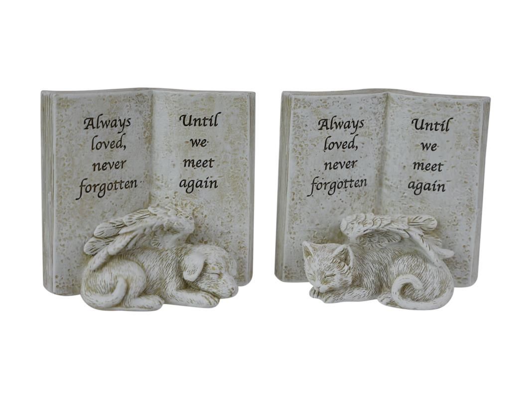 10cm Memorial Dog/Cat Book Plaque