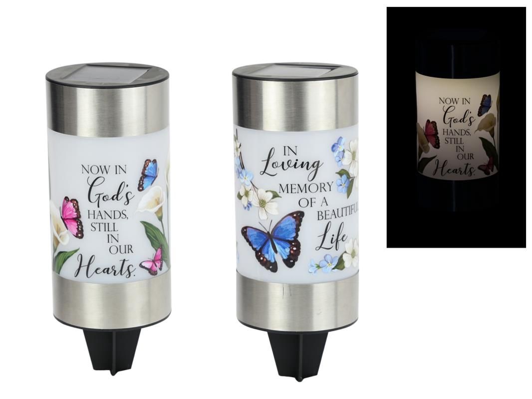 15cm Solar Memorial Garden Light 2 ass