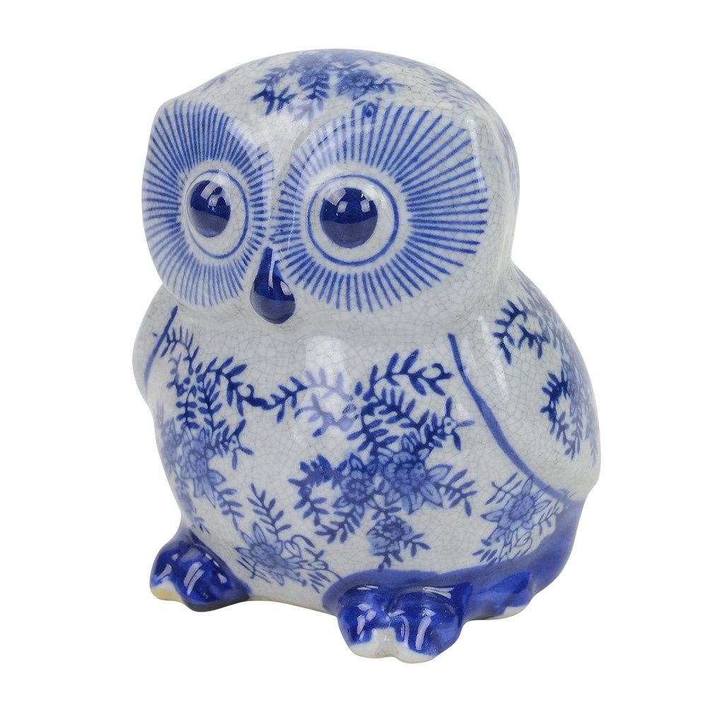 Baby Owl Blue Willow