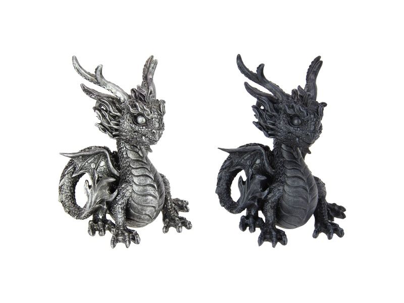 19cm Dragon with Antique Finish 2 Asstd