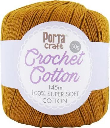 Crochet Cotton 50g 145m 01 Ochre