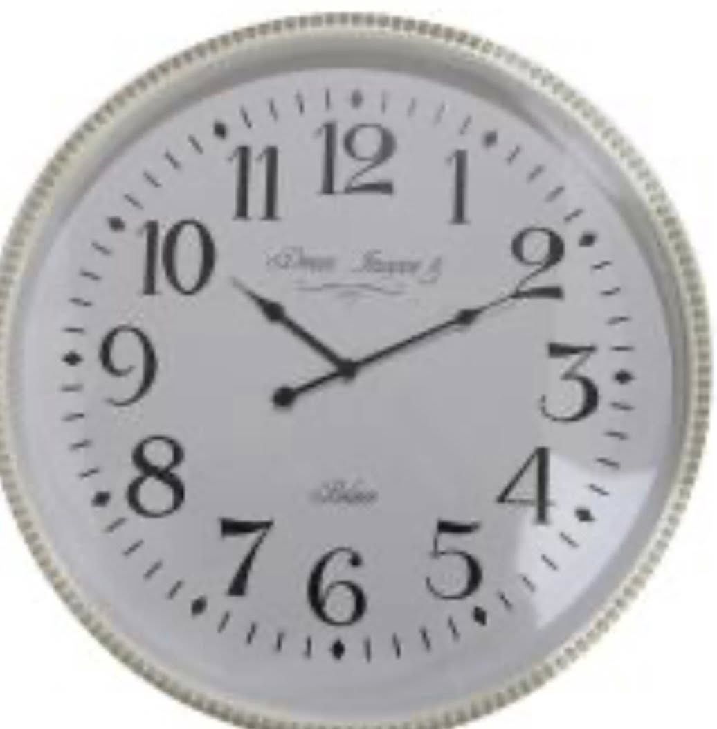 60cm White Decor Clock
