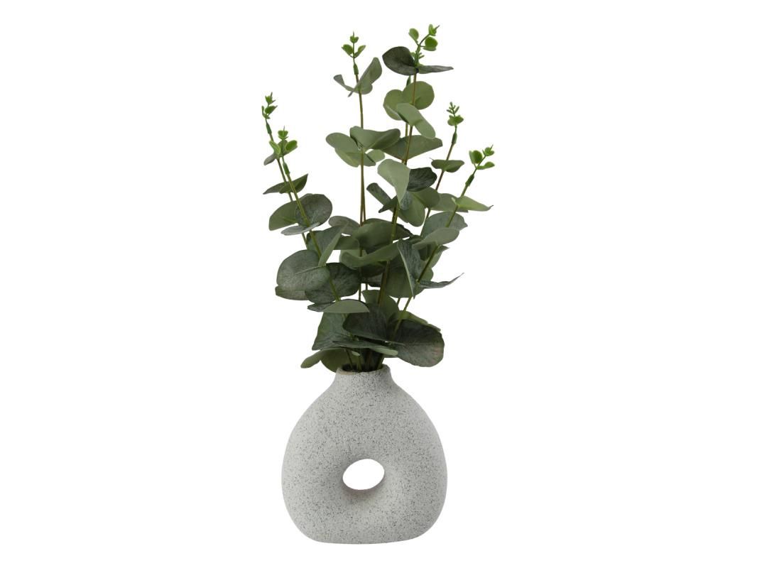 42cm Eucalyptus Plant in w/Ceramic Pot