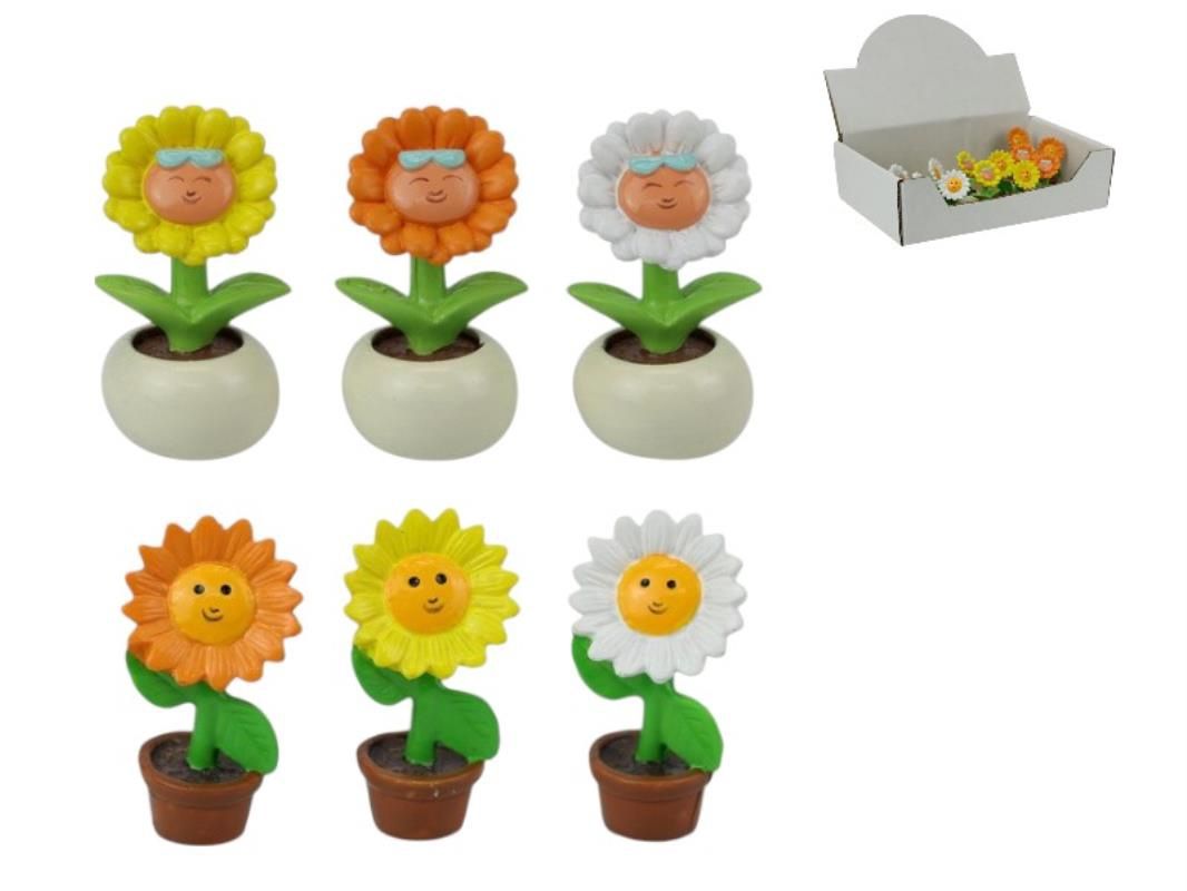 5cm Sunflower in Pot 6 ass