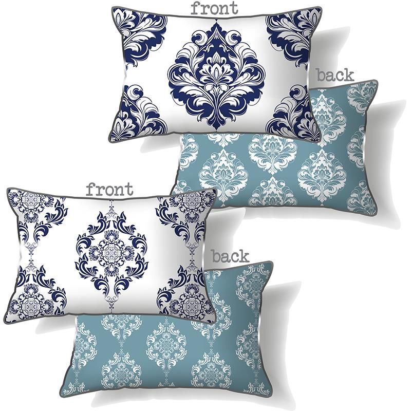 30x50cm Hamptons StyleCushion 2 Ass