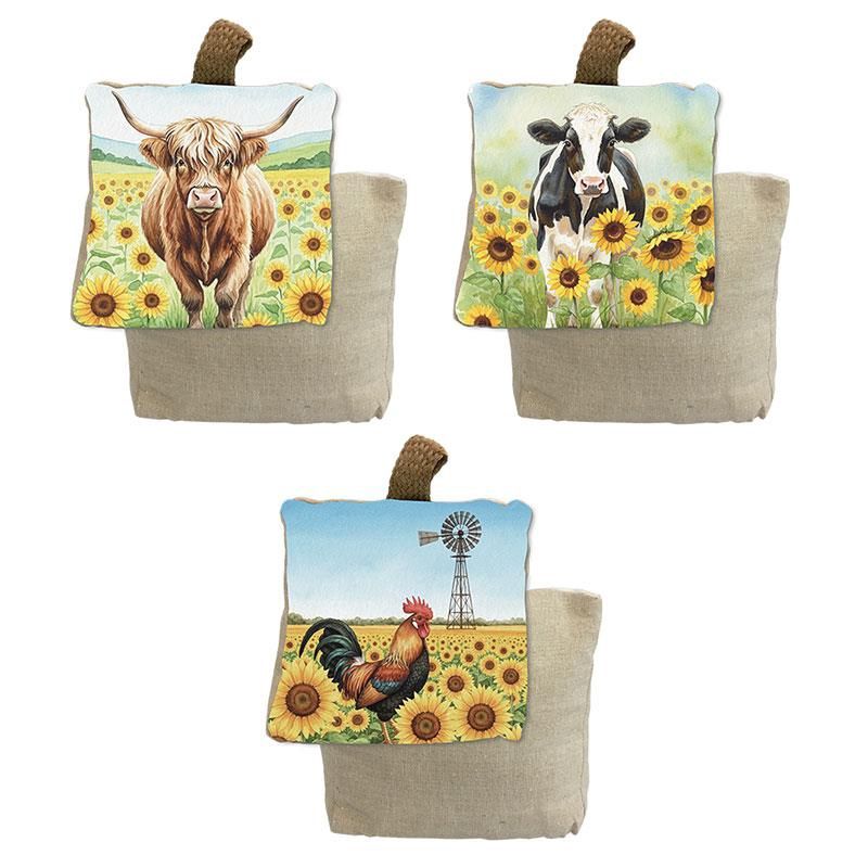 18cm Farmyard Door Stop 3 ass