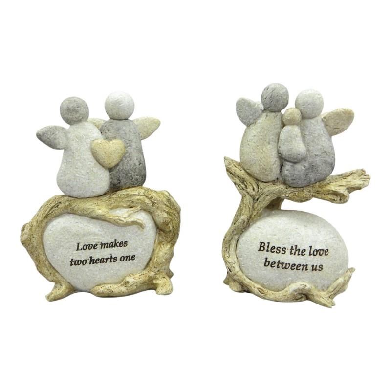 9.5cm Rock Family on Tree 2 Ass